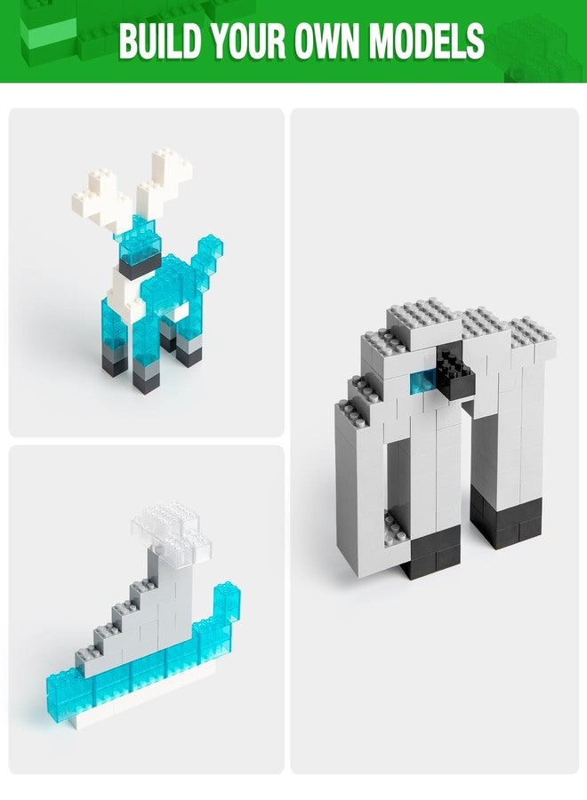 MANNIDOO 360 Pieces Building Bricks, Classic Basic Flats Parts and Pieces - 2x4 Brick x200 and 2x2 Brick x160, Moc Building Bulks Compatible with All Major Brands, Light Grey - Image 3